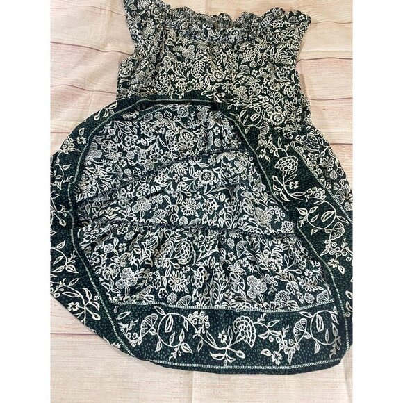 Loft Women's Cap Flutter Sleeve Floral Summer Midi Dress - Medium - Picture 12 of 13